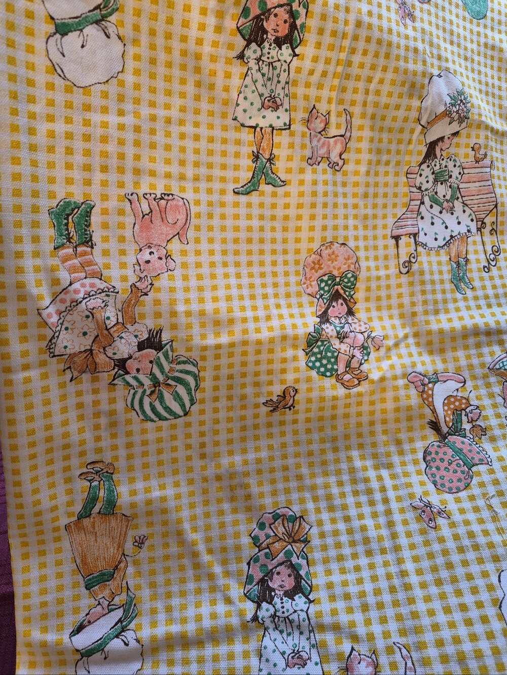 Cottsgecore Hollie Hobbie style fabric VTG